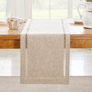 Chemin de table lin ajoure style moderne