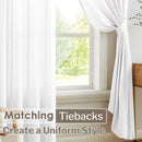 Voilage tulle uni sur mesure pour chambre salon