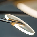 lustre nordique en fer avec led rotative créative