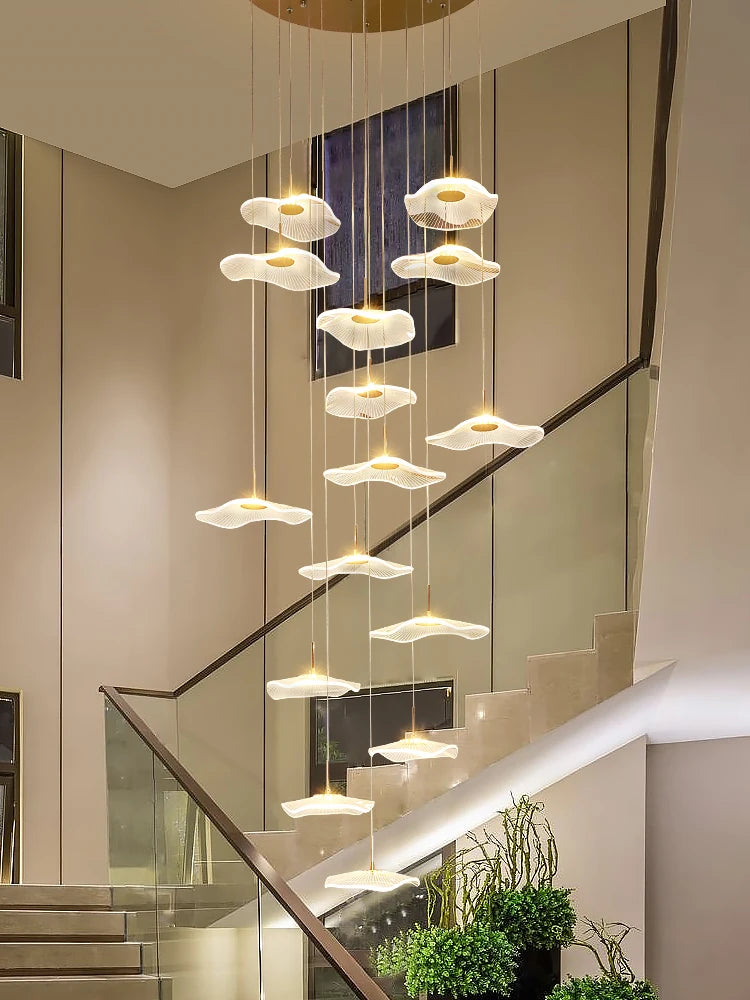 lustre moderne nordique pour décoration intérieure et grenier - vue 4 sur 16