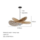 Wabi sabi style pendant light, rattan woven light, dining room home decoration, bedroom living room pendant light