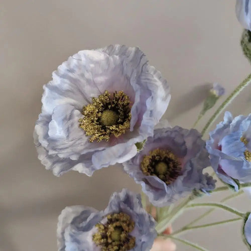 fleurs artificielles de pavot pour décoration mariage jardin et DIY - vue 7 sur 15