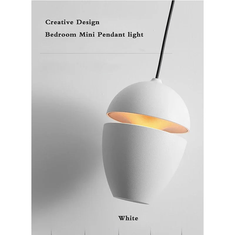 Lamp Nordic Minimalist Modern Bedside Pendant Light Fixtures , Single-Light Ceiling Light Fixture For Bedroom, Kitchen, Entryway - vue 4 sur 11