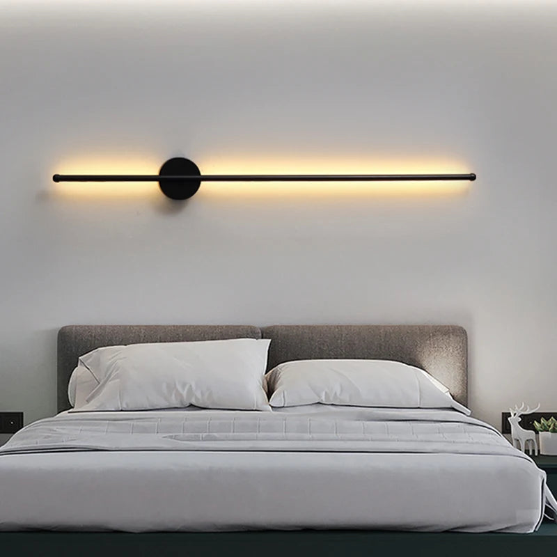 Applique murale LED d'intérieur en or et noir
