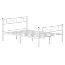 VASAGLE Single Bed Frame, Metal Bed Frame, Fits 90 x 190 cm Mattress, Easy Assembly, for Small Spaces, Guest Room