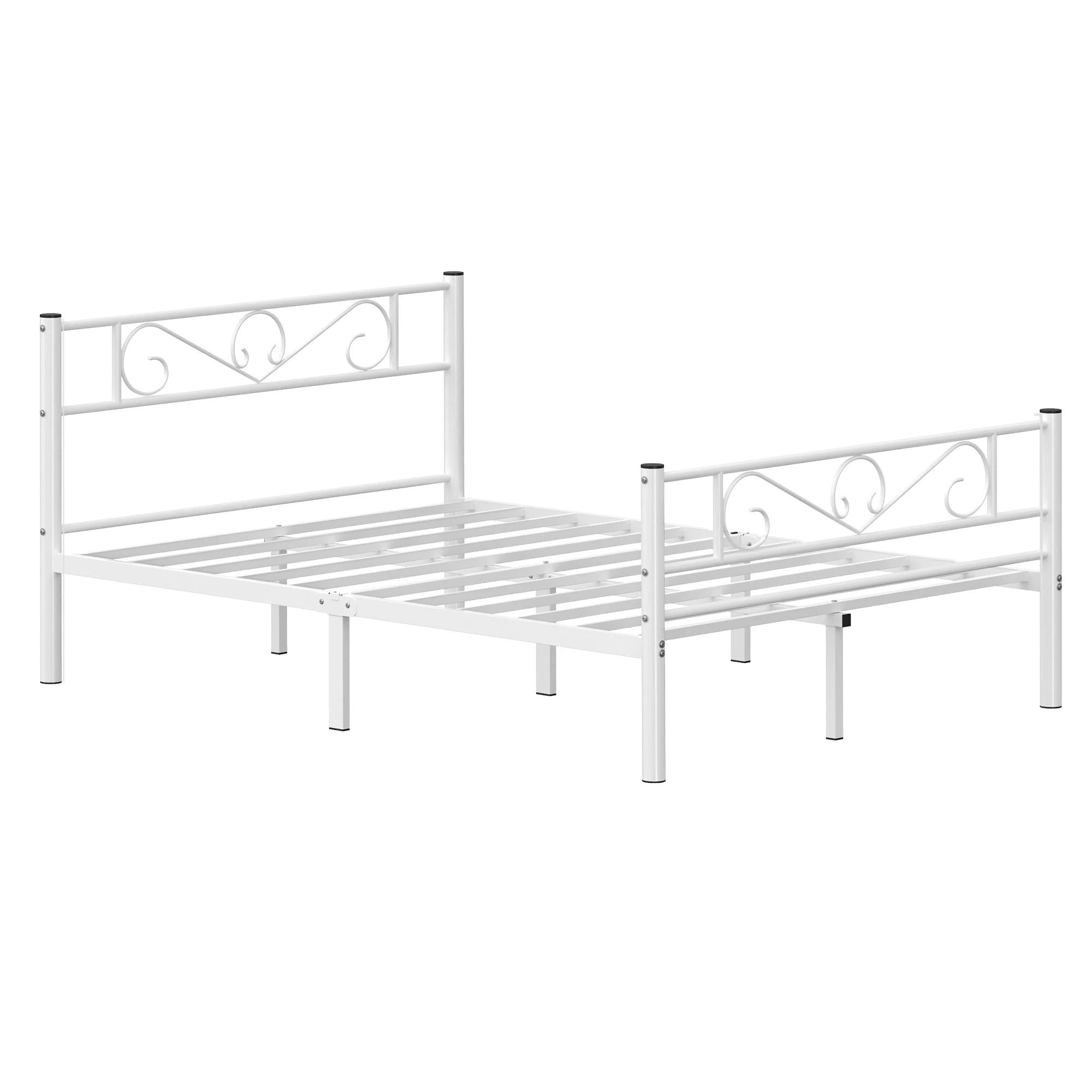 VASAGLE Single Bed Frame, Metal Bed Frame, Fits 90 x 190 cm Mattress, Easy Assembly, for Small Spaces, Guest Room - vue 8 sur 8