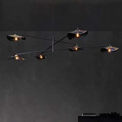 lustre en verre suspension métal ampoule g4 hauteur ajustable