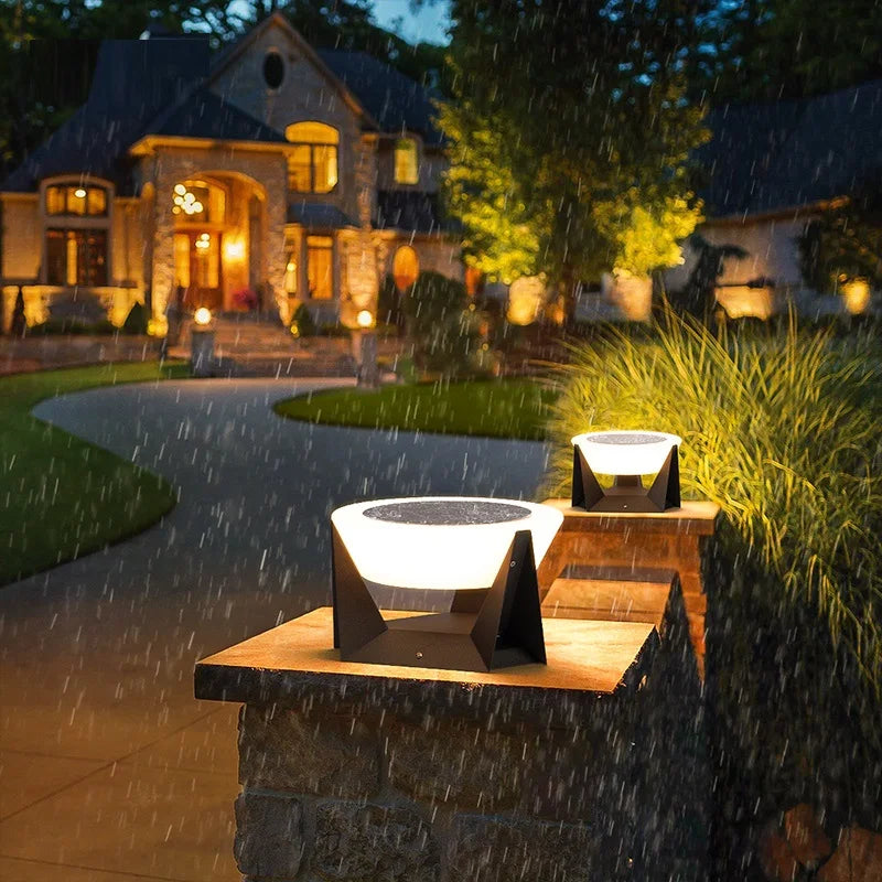 lampe solaire à led pour jardin et extérieur décoratif - vue 5 sur 12