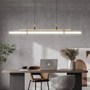 Vintage LED chandelier long lamp for dining room, office or kitchen island
