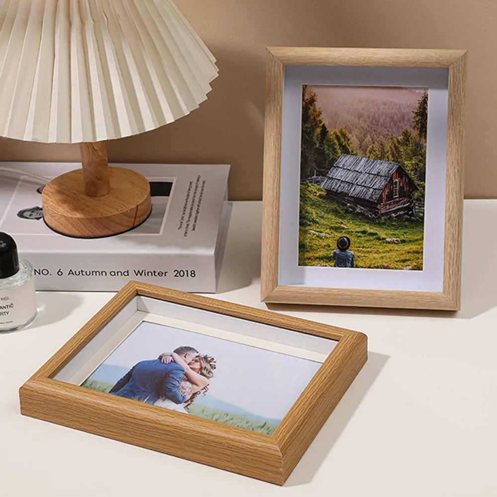 cadre photo en bois pour portraits famille mariage et voyage - vue 6 sur 9