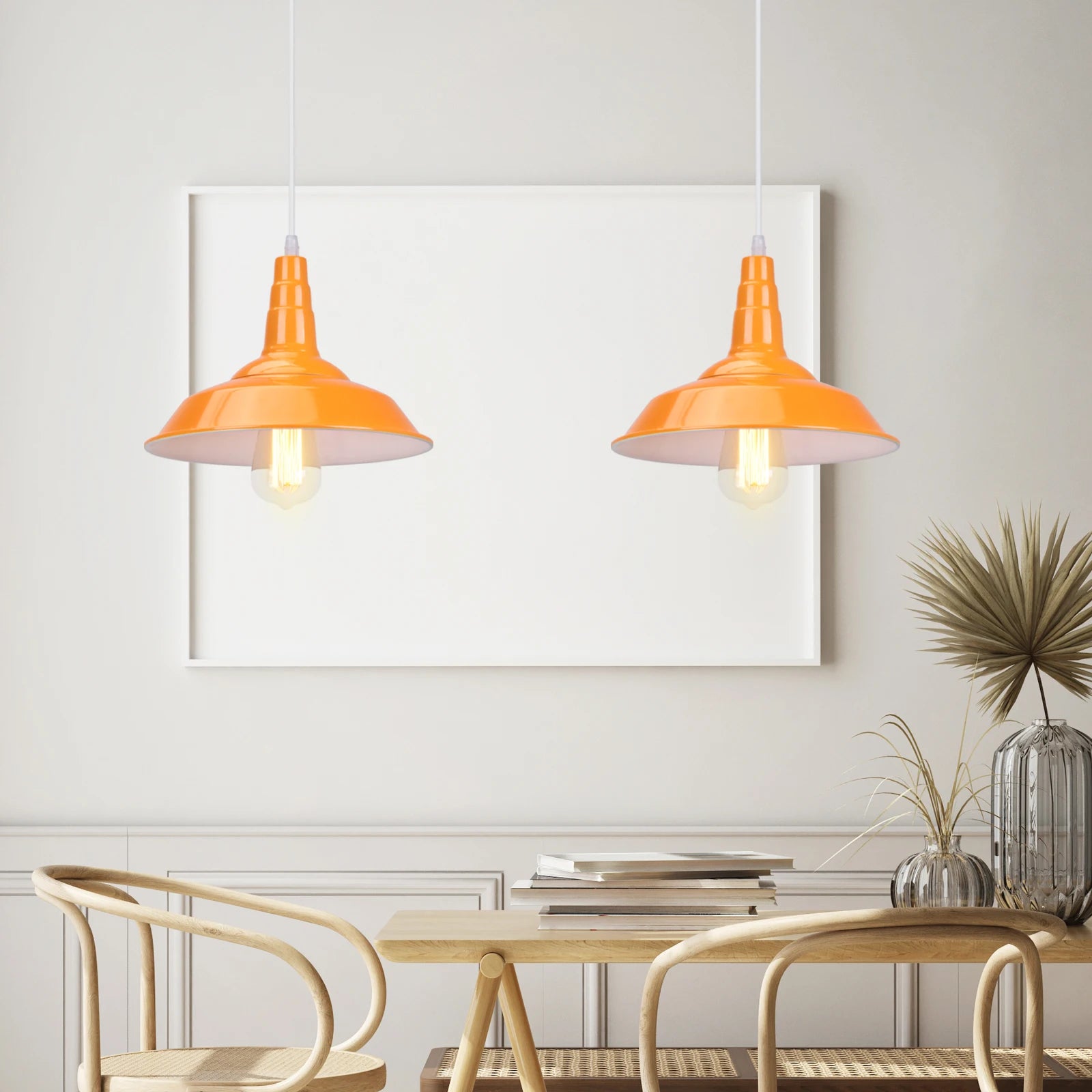 lampes suspendues modernes en aluminium led style industriel - vue 6 sur 21