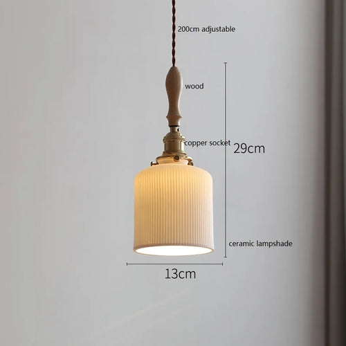 suspension LED en céramique conique design - vue 20 sur 29