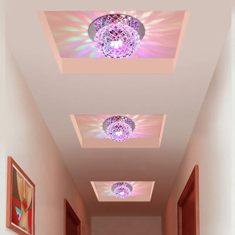 plafonnier en cristal led design moderne pour intérieur élégant - vue 5 sur 10