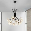 Nordic Creative Dandelion Romantic Crystal Chandelier Dining Room Bedroom Living Room Clothing Coffee Shop Luxury LED Chandelier