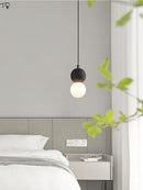 lampe suspendue moderne en pierre à trou noir idéale pour bar ou studio