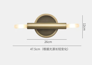 Modern copper wall light for indoor use