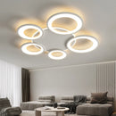 Modern minimalist ring-shaped remote-controlled chandelier