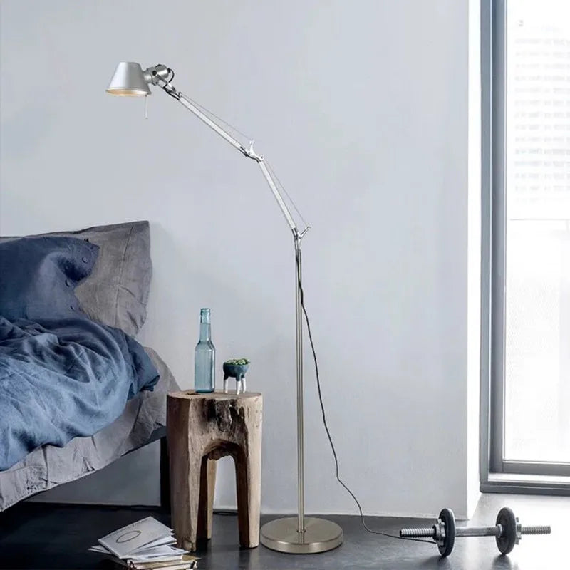 lampadaire led réglable design nordique rétro pour hôtel bureau - vue 7 sur 20