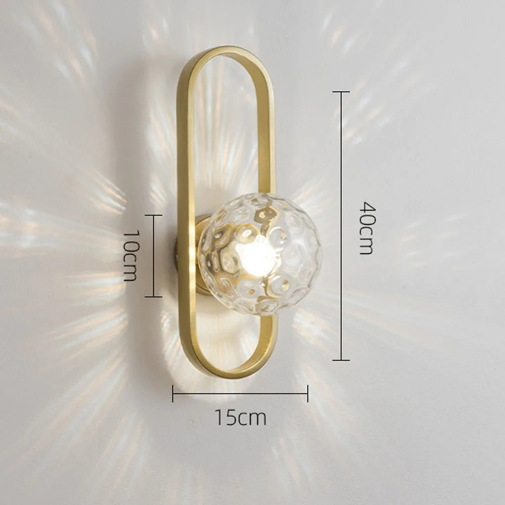 E27 applique murale LED lampes de luxe minimalistes modernes pour salon chambre lampe de chevet applique luminaire intérieur wandlamp - vue 10 sur 12