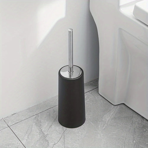 Toilet Brush, Household No Dead Corner Stainless Steel Long Handle Squat Toilet Cleaning Brush Set Toilet bowl scrubber Bathroom - vue 9 sur 8