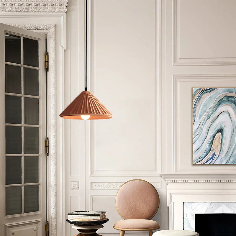 lustre led moderne en forme de chapeau pour éclairage intérieur - vue 6 sur 15
