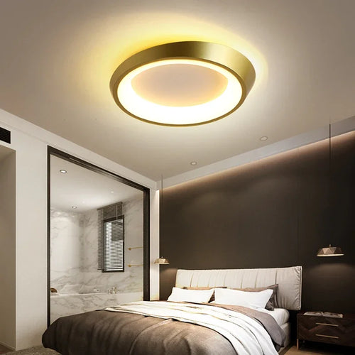 plafonnier led rond style nordique pour intérieur moderne