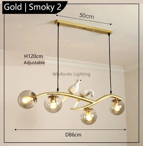 suspension design moderne forme oiseau scandinave décoratif winfordo - vue 14 sur 18