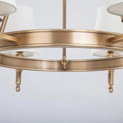 Lustre moderne en cuivre et Bronze véritable - vue 6 sur 5