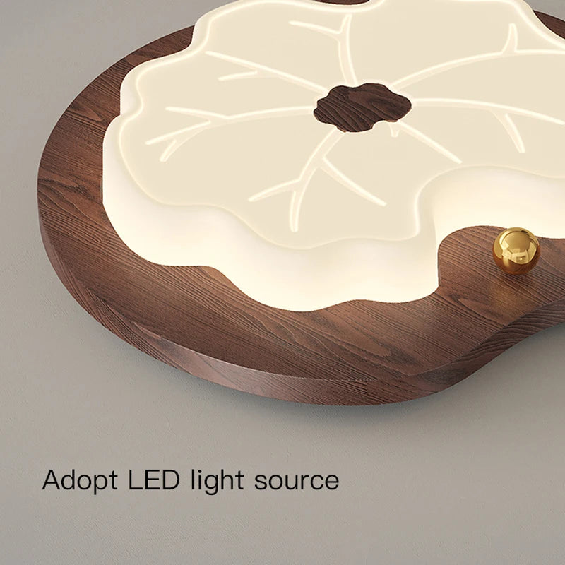 lustre moderne en imitation bois design créatif éclairage intérieur - vue 11 sur 14