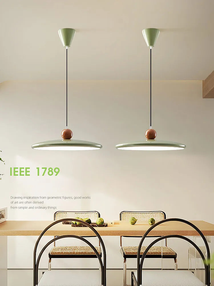 Lustre de restaurant style crème ovni - vue 2 sur 11