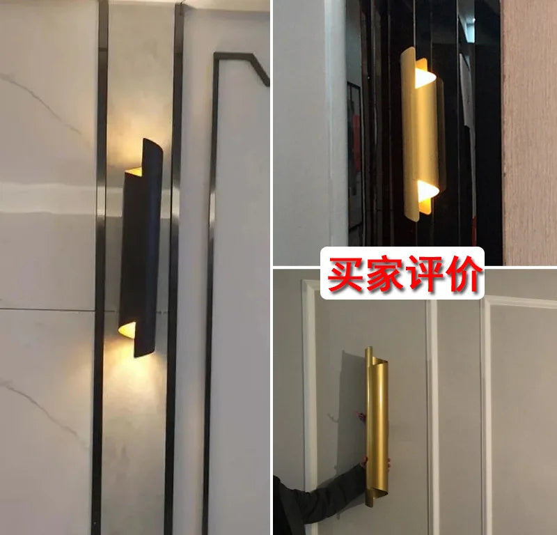 Modern living room background wall lamp, bedroom bedside wall lamp, Nordic creative E27 staircase and corridor lighting fixture - vue 3 sur 13