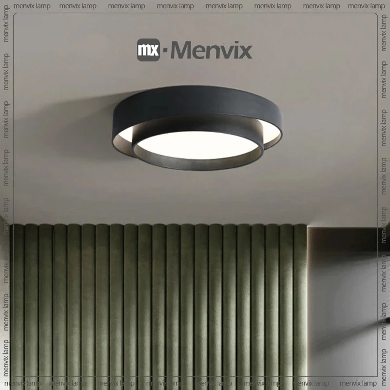menvix moderne led à intensité variable rond carré luminaires intérieur - vue 4 sur 14