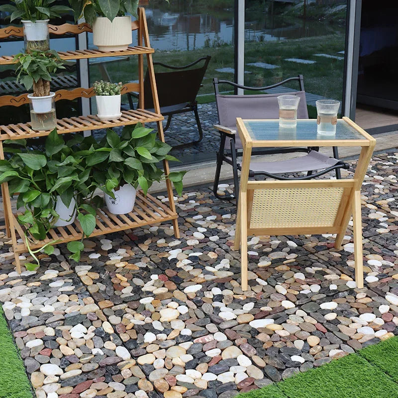 paves emboitables pierre sol exterieur jardin balcon - vue 6 sur 7