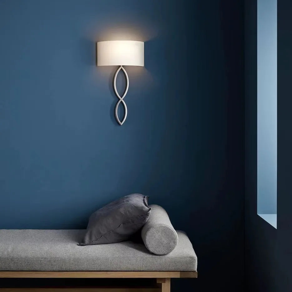 applique murale design en tissu éclairage moderne pour intérieur décoratif - vue 3 sur 9
