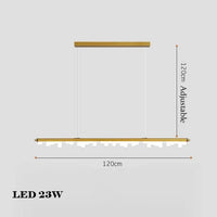 Modern minimalist gold and black chandelier for pendant lighting