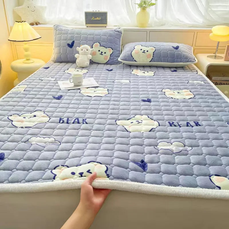 surmatelas en velours chaud pour un confort hivernal - vue 9 sur 15