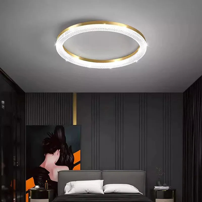 plafonnier led rond ou carré nordique pour décoration de luxe - vue 3 sur 14