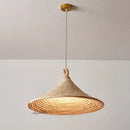 Minimalist Japanese-style vintage rattan pendant light