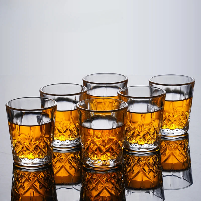 Verres a shot sculptes luxe 50ml lot elegant