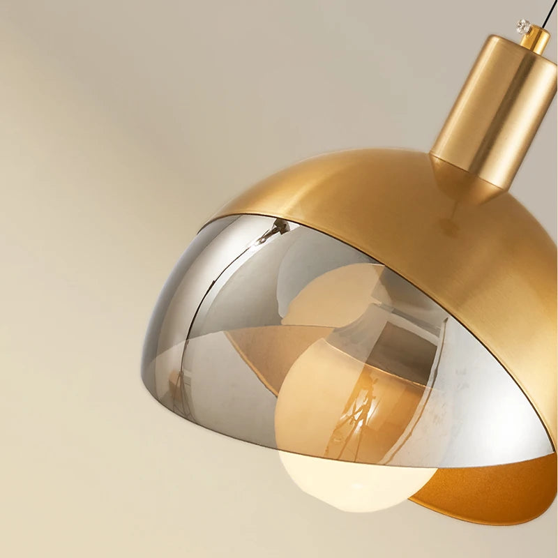 suspension nordiques de luxe en cuivre et verre
