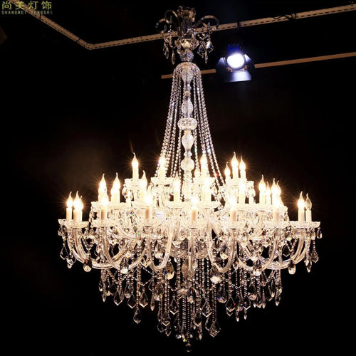 lustre en cristal à led design nordique pour un éclairage élégant - vue 4 sur 8