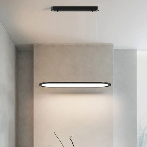 Modern minimalist LED chandelier for Nordic decor - vue 6 sur 12