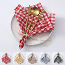 Serviette de table coton motif vichy carreaux style