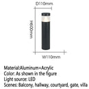 Contemporary outdoor LED lamp for garden and courtyard