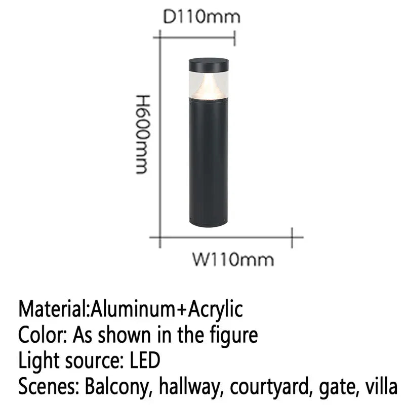 Contemporary outdoor LED lamp for garden and courtyard - vue 41 sur 47