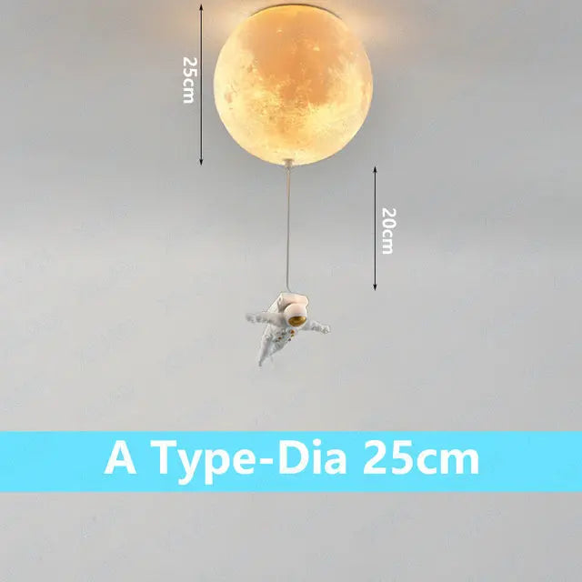 Plafonnier lunaire avec astronaute - vue 9 sur 15