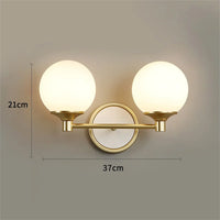 applique murale moderne double tête led décoration
