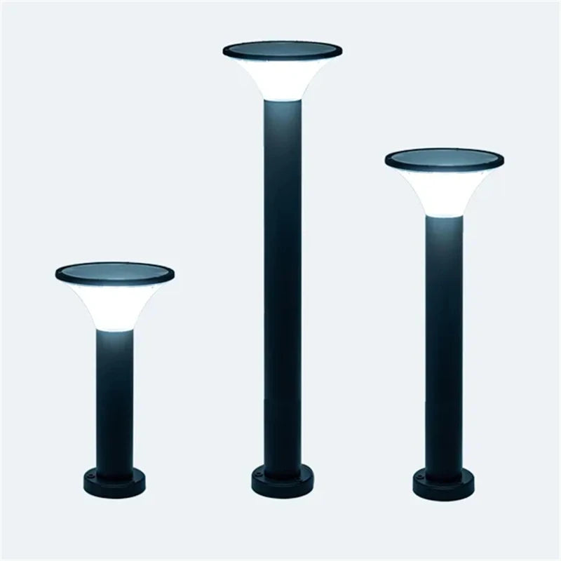 lampe solaire extérieure étanche pour jardin en aluminium - vue 3 sur 14