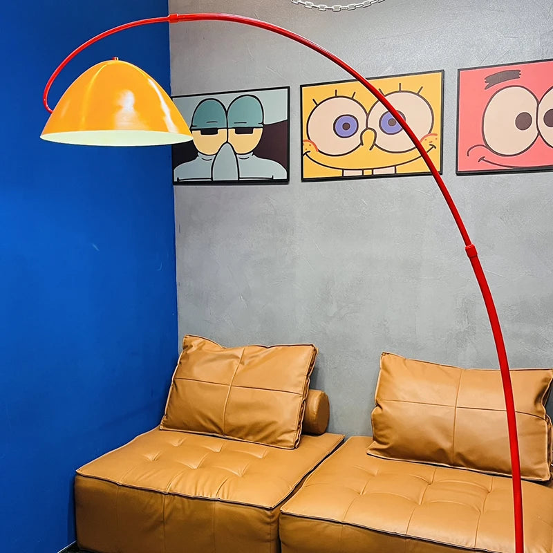 Lampadaire De mise à niveau mobile pour chambre d'enfants mignon esthétique Unique lampadaire contemporain pêche Lampara De Piso décoration De la maison - vue 3 sur 6