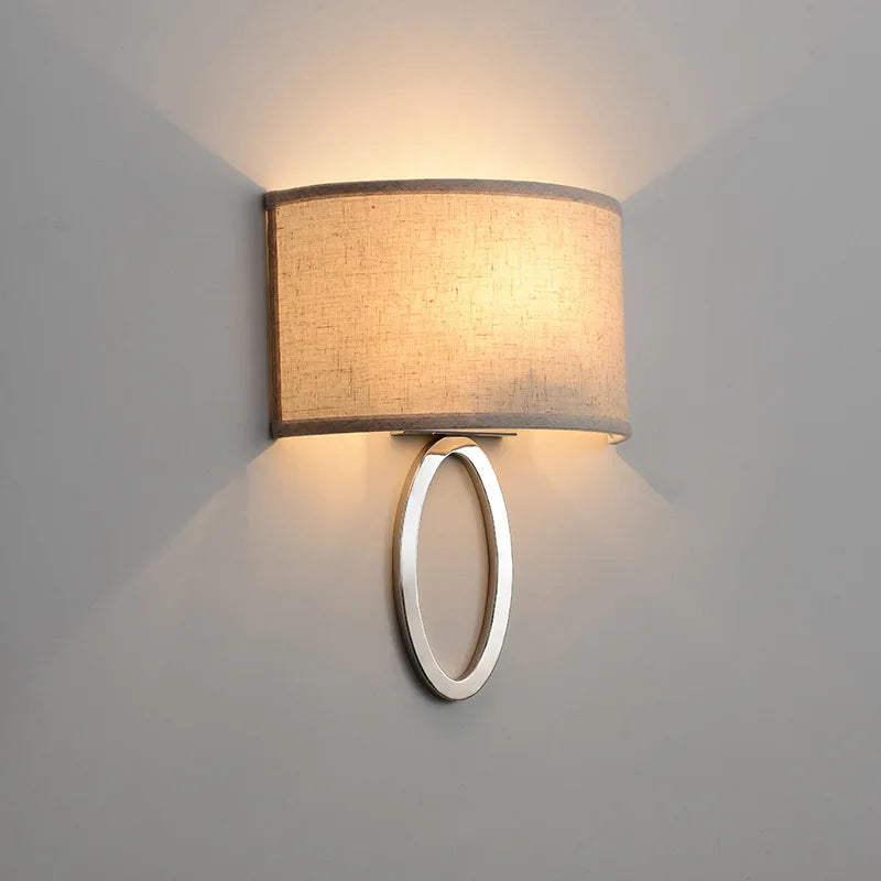 Applique incurvée chambre chevet Beige atmosphère minimaliste moderne décoration de chambre d'hôtel décoration murale applique murale LED lumière
